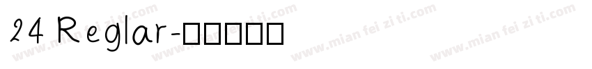 24 Reglar字体转换